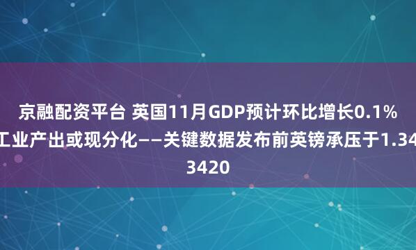 京融配资平台 英国11月GDP预计环比增长0.1%，工业产出或现分化——关键数据发布前英镑承压于1.3420