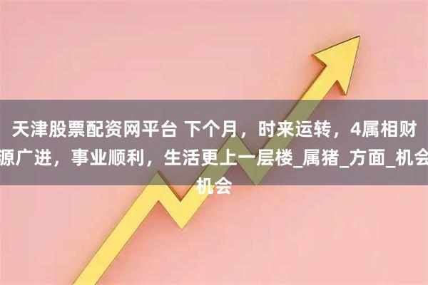 天津股票配资网平台 下个月，时来运转，4属相财源广进，事业顺利，生活更上一层楼_属猪_方面_机会