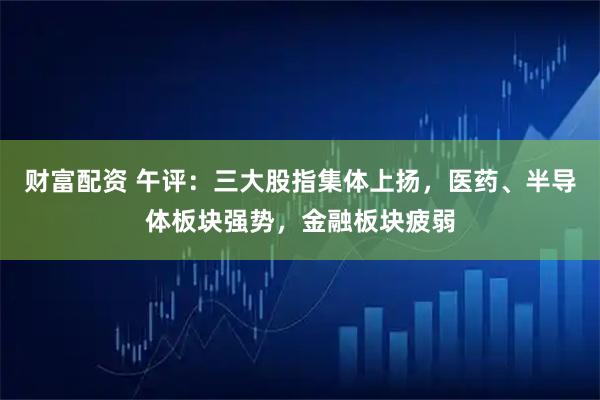 财富配资 午评：三大股指集体上扬，医药、半导体板块强势，金融板块疲弱